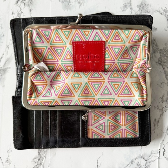 HOBO Midnight Black Leather Wallet - Picture 9 of 11